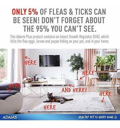 Champú Adams Plus Para Pulgas Y Garrapatas Para Perros Y