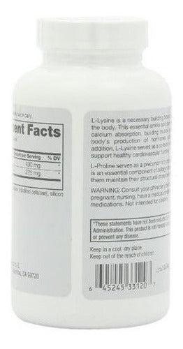 L-lisina-suplemento Nutricional 120 Unidades