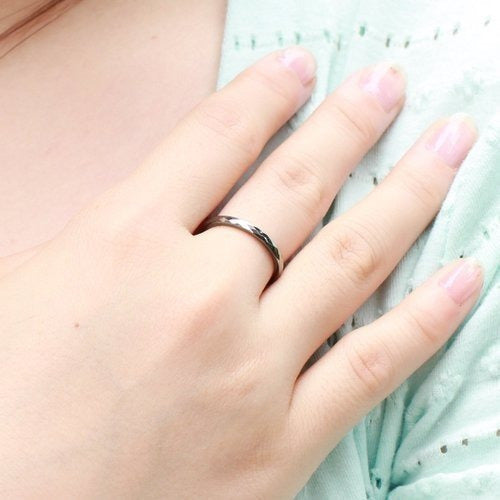 Anillos de boda de tungsteno multifacéticos Bandas de plata