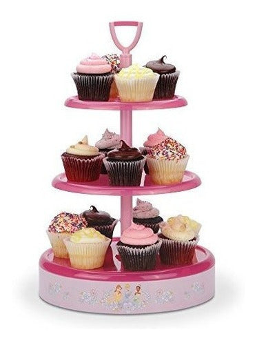 Bandeja De Postre Disney Dp-3 3, Talla Única, Rosa