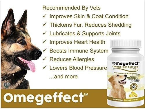 Aceite De Pescado 100% Puro Omega 3 Para Perros: Geles
