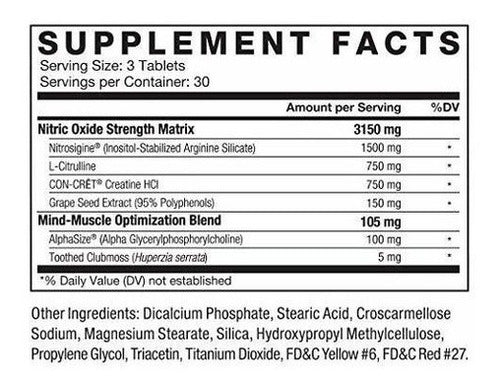 Volcano Extreme Pre-workout Oxric Nitric Booster Con