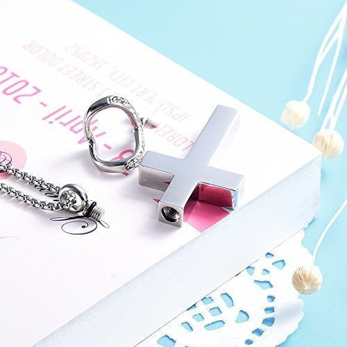 Collar De acero Inoxidable De Doble Cruz