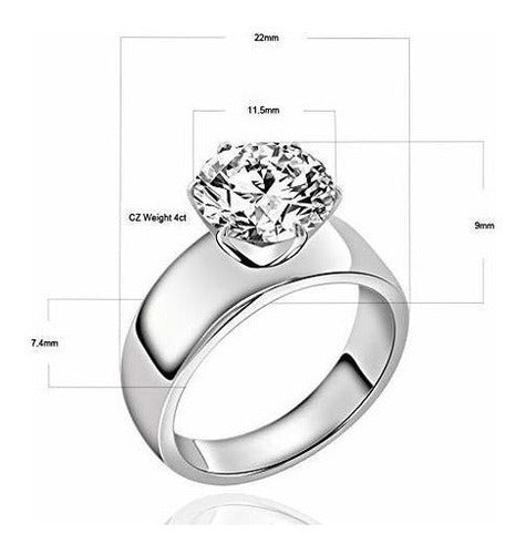 Flamereflection Acero Inoxidable 4 Quilates Redondo Cubic