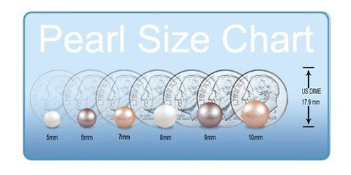 Collar De Perlas De Gran Brillo, Cultivadas En Agua Dulce,