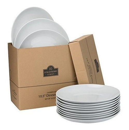 10 Platos Para La Cena Catering-12cpdin De Strawberry