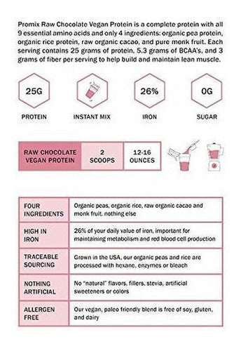 Proteína A Base De Plantas Veganas De Chocolate