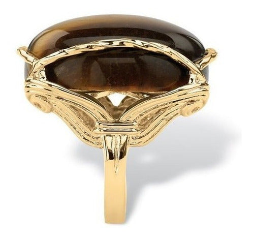 Anillo De Almohada Con Ojo De Tigre