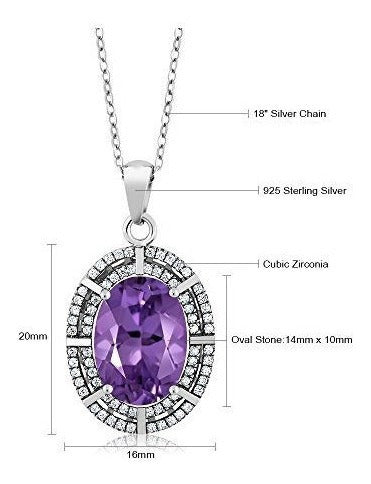 Collar colgante hecho en plata ley 925 para mujer