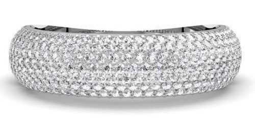 Anillo De Oro De 0.90 Quilates De Oro Blanco De 10q