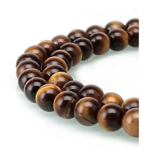 Piedra preciosa de ojo de tigre amarillo 4 mm