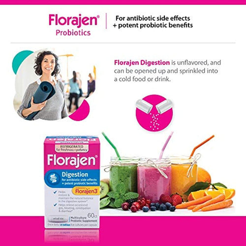 Florajen3 Digestión Probióticos De Alta Potencia