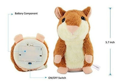 Peluche electrónico de hámsters