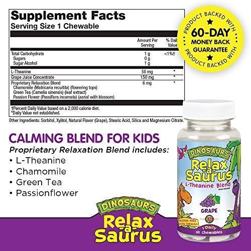 Apoyo al estrés para niños Mezcla de relajación de L-teanina