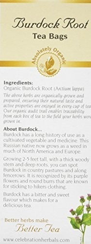 Celebration Herbals, Raíz De Bardana De Bolsitas De Té