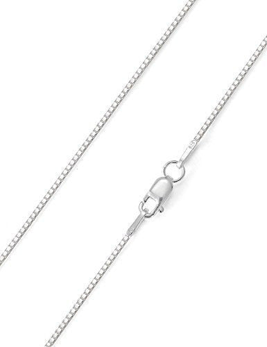 24 Pulgadas Collar De Cadena De Caja De 0.8 Mm 925 Collar