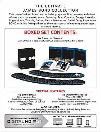 Todas Las Películas De 24 Bond En Blu-ray.