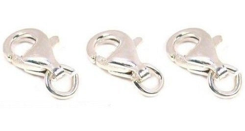 3 Corchetes De Pinza De Langosta Joyería De Plata Esterlina,