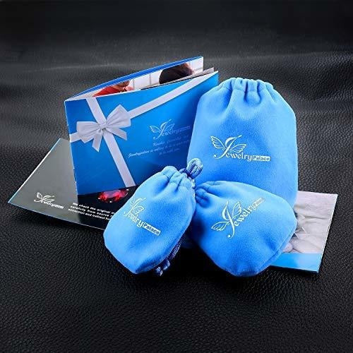 JewelryPalace - Collar con colgante de plata de ley