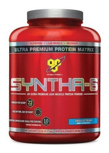 Polvo de proteína Bsn 6 Helado De Vainilla 5.0 Libras