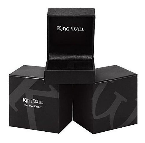 Anillo Clásico 8 Mm De Alto Polaco acabado Mate