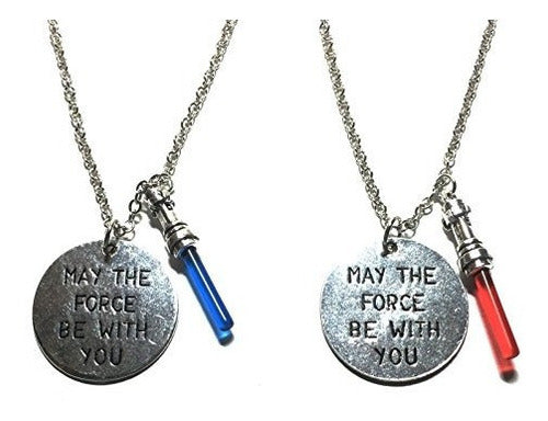 collares con mensaje temático de estar wars