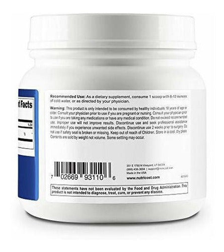 Nutricost Acetil L-carnitina (alcar) 500 Gramos - 1000 Mg