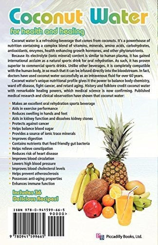 Agua De Coco Para La Salud Y La Curación Libro