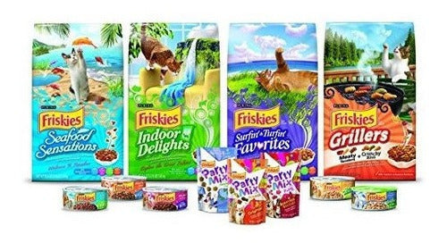 Purina Friskies Cena Cubierta De Pescado Blanco Del Océano