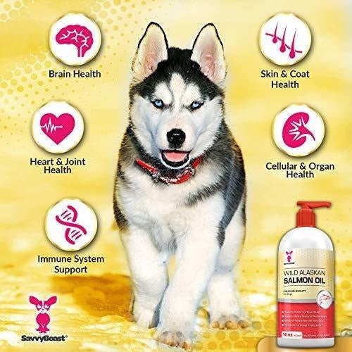 Aceite De Salmón Salvaje De Alaska Para Perros Gatos