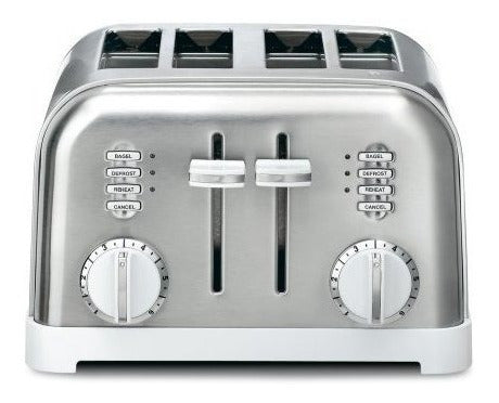 Cuisinart Cpt-180w Metal Classic Tostadora De 4 Rebanadas