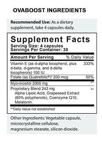 Suplemento de Soporte De Fertilidad Ovaboost