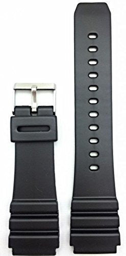 Correa De Reloj Negra Pulsera De Pvc De Caucho De Repuesto