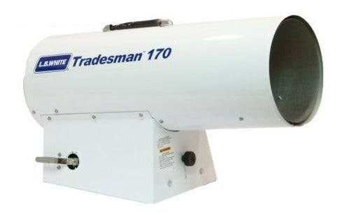 Calentador De Propano De Aire Forzado Portátil Blanco