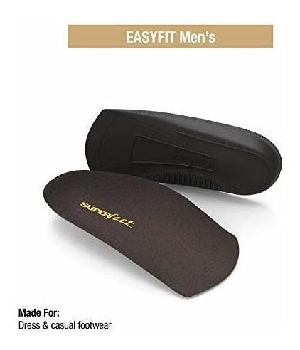 Superfeet Easyfit Hombres, Java, Mediano / d:7.5 - 9 Us Mens