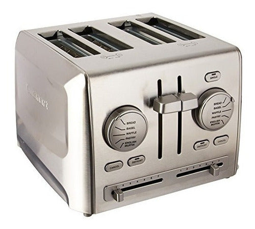 Tostador de acero inoxidable para 4 rebanadas de pan