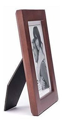 Marco De Imagen Malden 4x6 Moldura De Madera Real Ancha