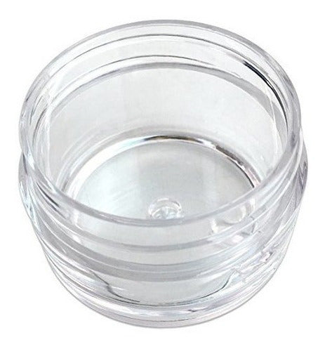 Beauticom - Tarros transparentes redondos de acrílico