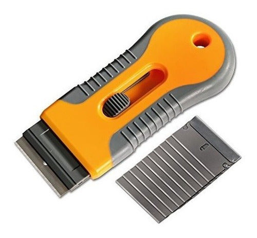Cuchillo de utilidad para quitar pegantinas + 10 hojillas
