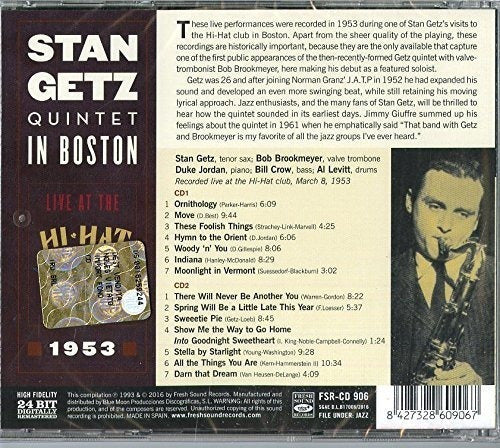Vivir En El Hi-hat-Boston 1953 cd
