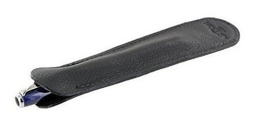 Funda de cuero con soporte deslizante Negro