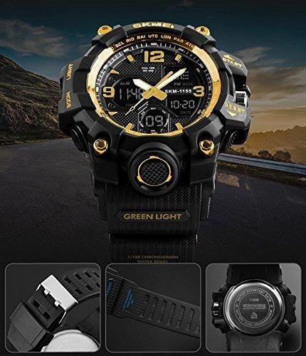 Reloj Analógico Digital A Prueba De Agua Para Hombres