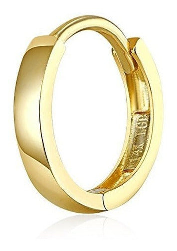 Pendientes De 14 Mm De Oro Amarillo De 14 K