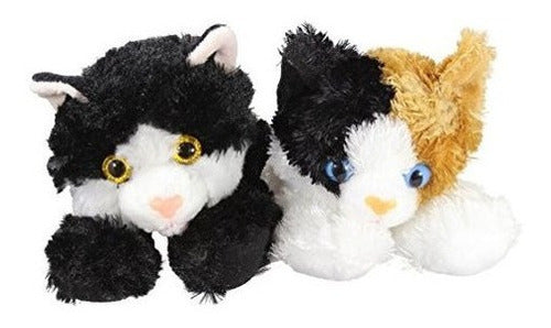 Paquete De 2 Gatos Domésticos De Felpa Aurora 8 - Esmeralda