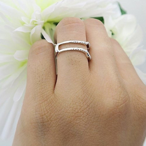 Anillo De Protección De Banda Diamante 0.25 Quilates