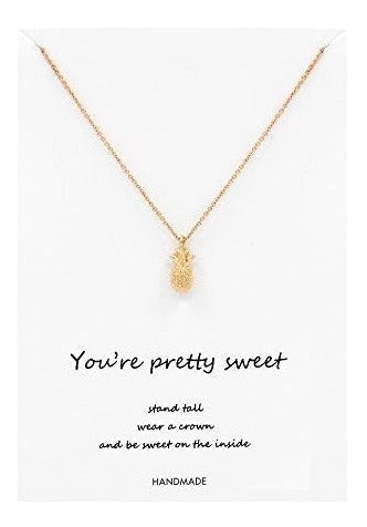 Geerier Eres Colgante De Piña Bastante Dulce Collar