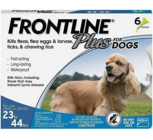 Frontline Plus Para Perros Medianos 23-44 Libras