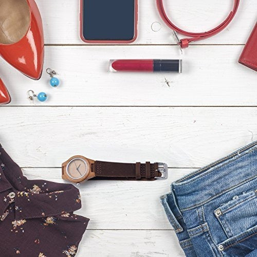 Relojes De Pulsera De Madera De Bambú Para Mujer