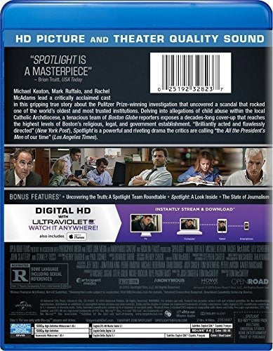 pelicula de Spotlight en Blu ray