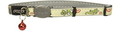 Rogz Glow In The Dark Collar De Gato Reflectante Con Clip